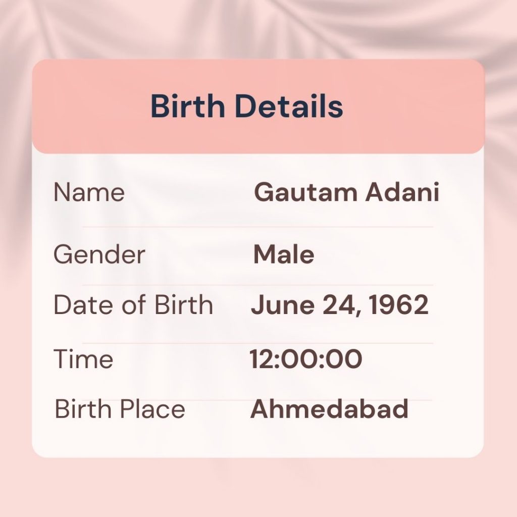 Gautam Adani Horoscope Analysis Birth Chart, Kundali, Zodiac Sign, and