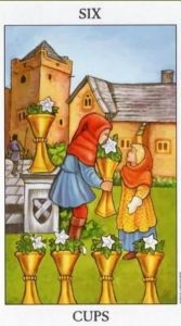 The Six of Cups Tarot Card (Upright)
