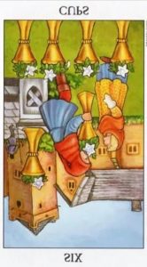 The Six of Cups Tarot Card (Reversed)