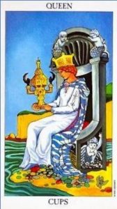 The Queen of Cups Tarot Card (Upright)