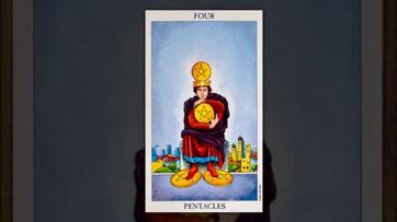 Four of Pentacles Tarot Card Meaning, Upright & Reversed - MyPandit