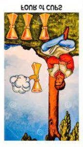 The Four of Cups Tarot Card (Reversed)