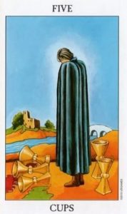 The Five of Cups Tarot Card (Upright)