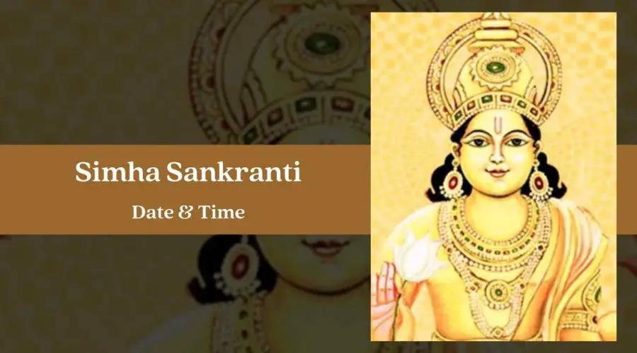 Simha Sankranti 2023 Date, Rituals, Celebrations, and Significance