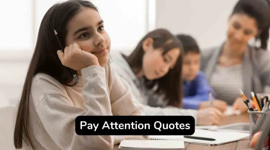 Top 40 Pay Attention Quotes You Will Love