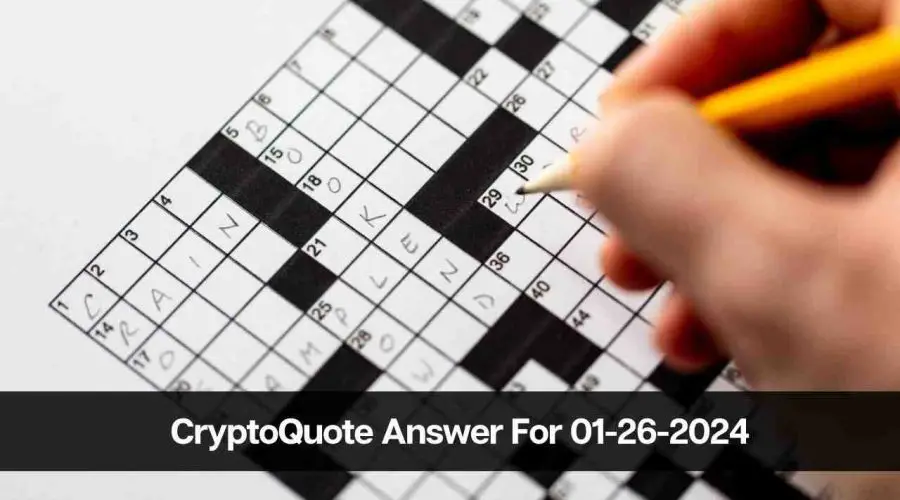 CryptoQuote Answer For Today 01/26/2024