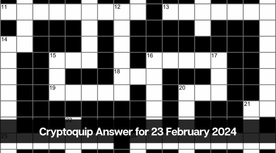 The Cryptoquip Answer for Today 23 February 2024