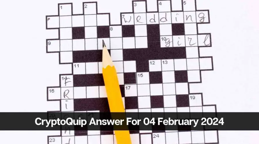 CryptoQuip Answer For Today 04 February 2024